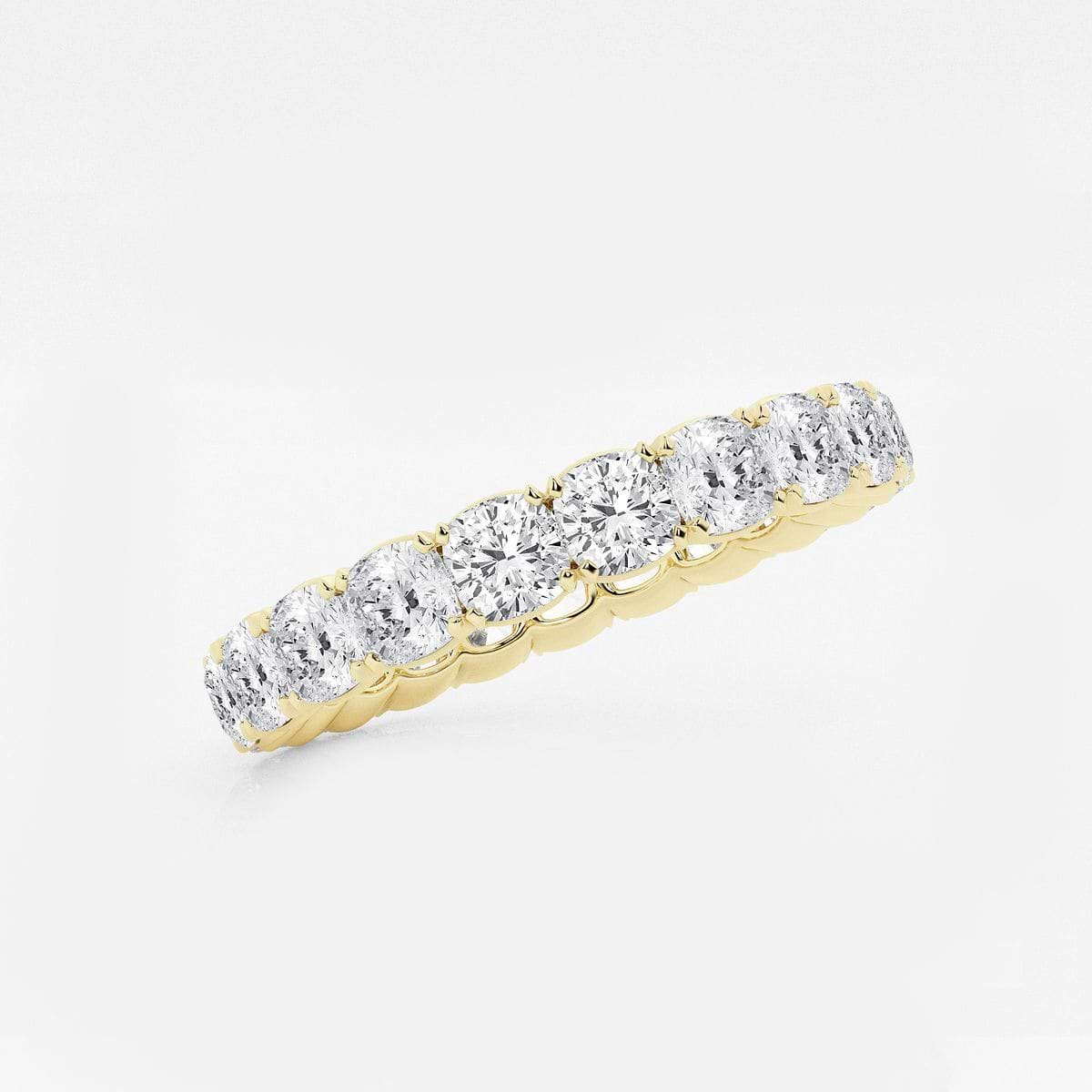 Additional Image 1 for  3 ctw Cushion Lab Grown Diamond Eternity Band - 3.2mm Width