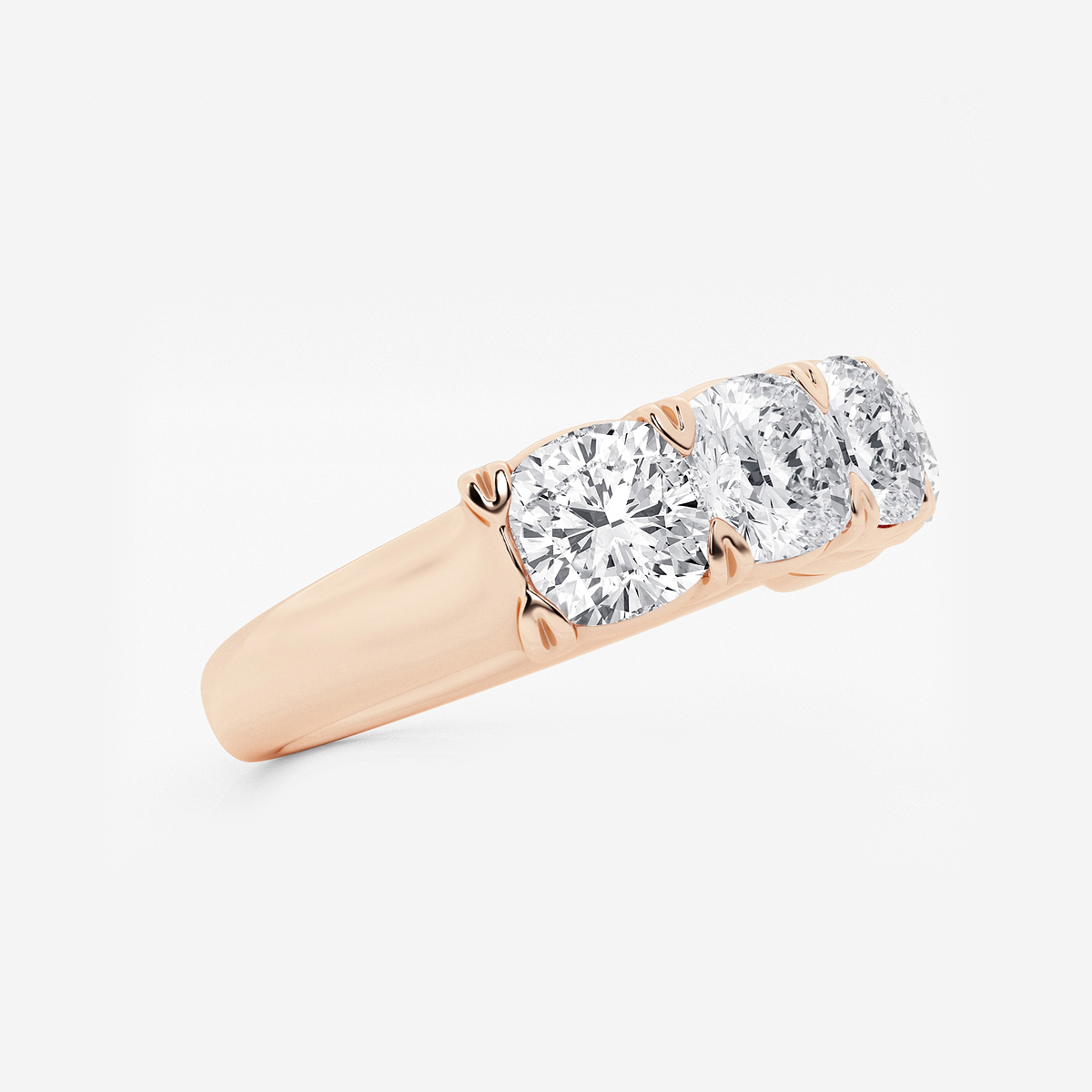 Additional Image 1 for  4 ctw Cushion Lab Grown Diamond Five-Stone Anniversary Band