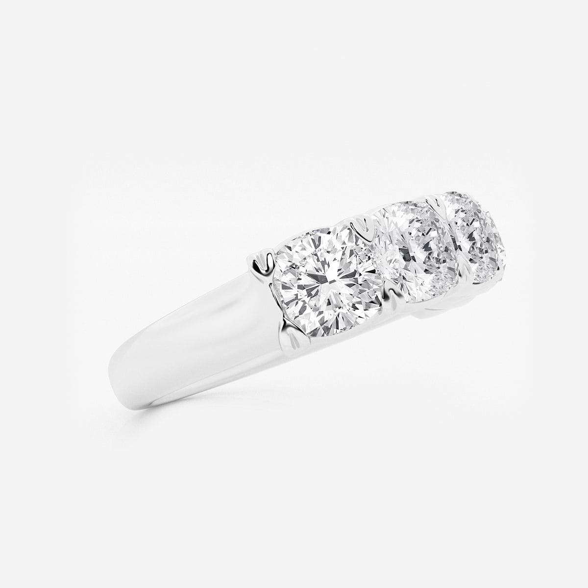 Additional Image 1 for  4 ctw Cushion Lab Grown Diamond Five-Stone Anniversary Band