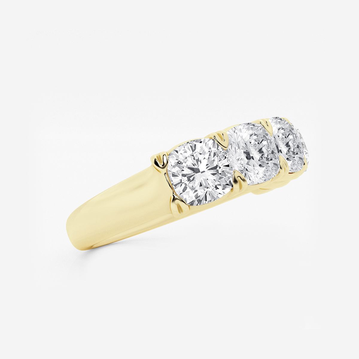 Additional Image 1 for  4 ctw Cushion Lab Grown Diamond Five-Stone Anniversary Band
