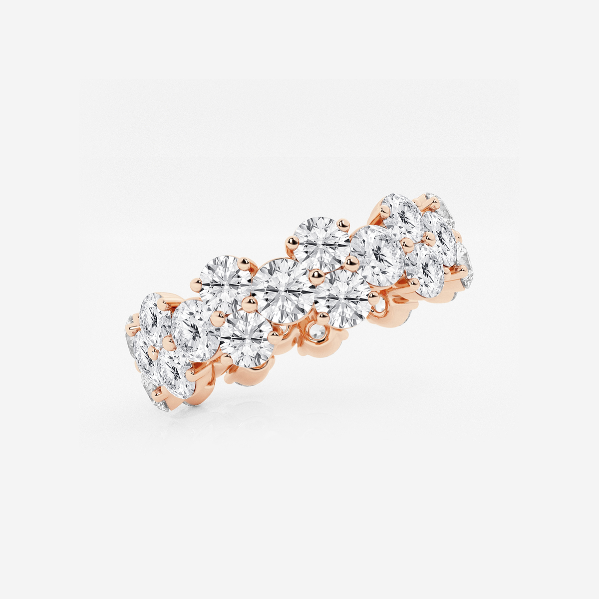 Additional Image 1 for  4 ctw Garland Round Lab Grown Diamond Eternity Band - 6.1mm Width