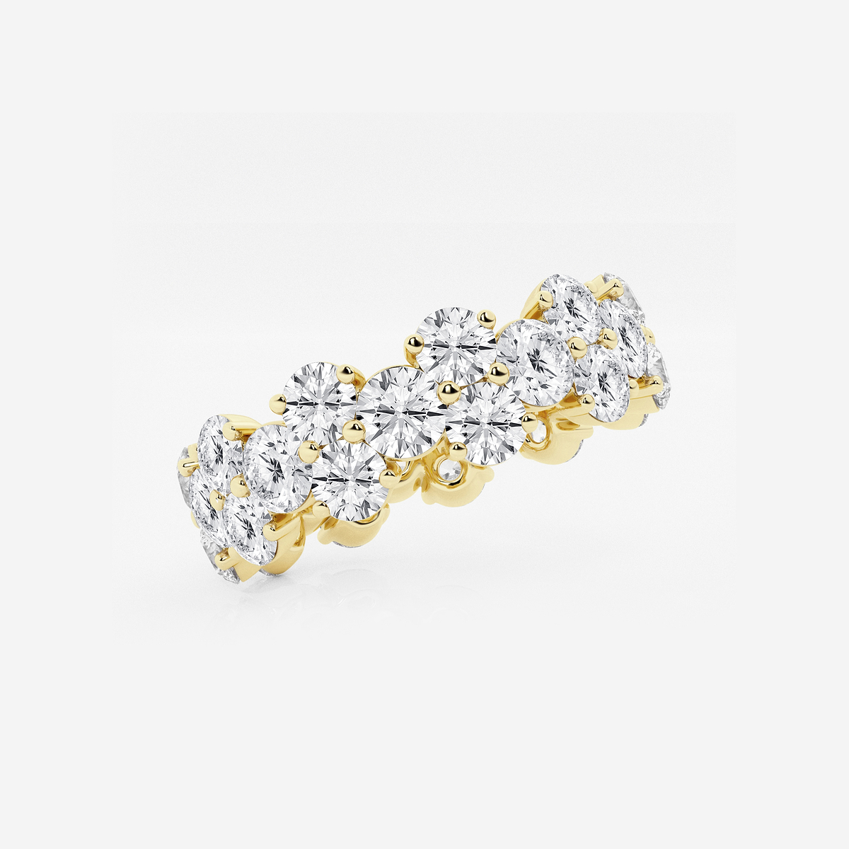 Additional Image 1 for  4 ctw Garland Round Lab Grown Diamond Eternity Band - 6.1mm Width