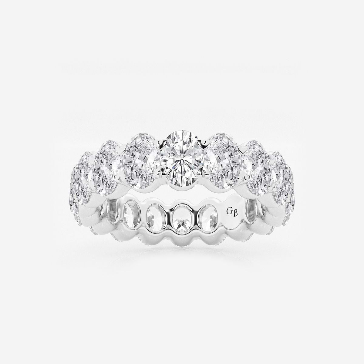 Cynthia 5 ctw Oval Lab Grown Diamond Eternity Band - 5mm