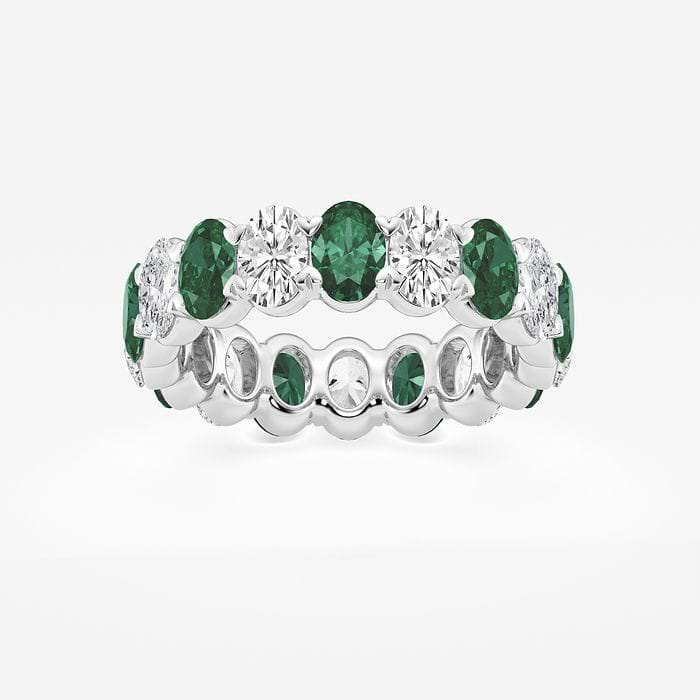 Alternating Oval Eternity Band