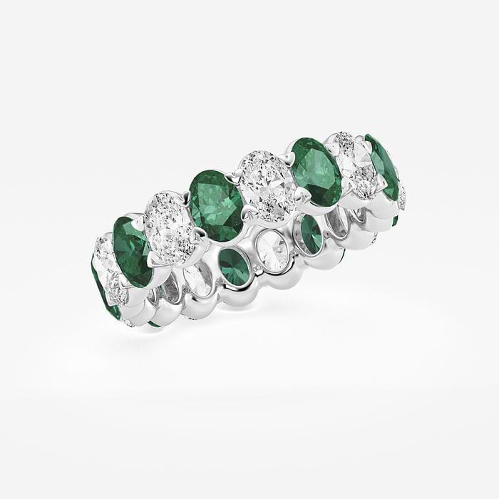 Alternating Oval Eternity Band