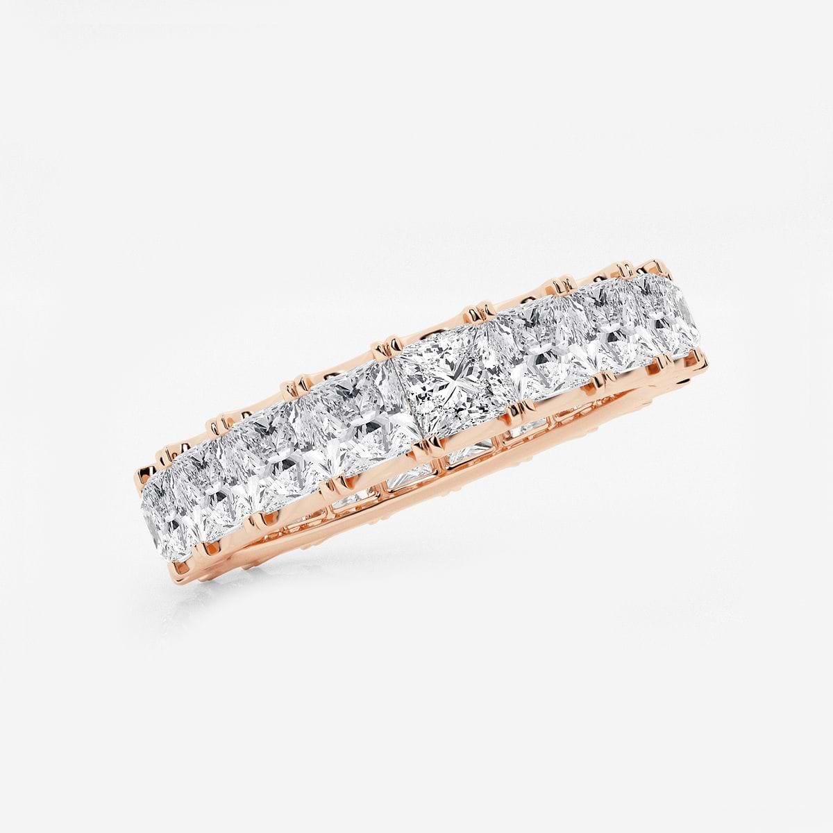 Additional Image 1 for  5 ctw Princess Lab Grown Diamond Eternity Band - 4mm Width