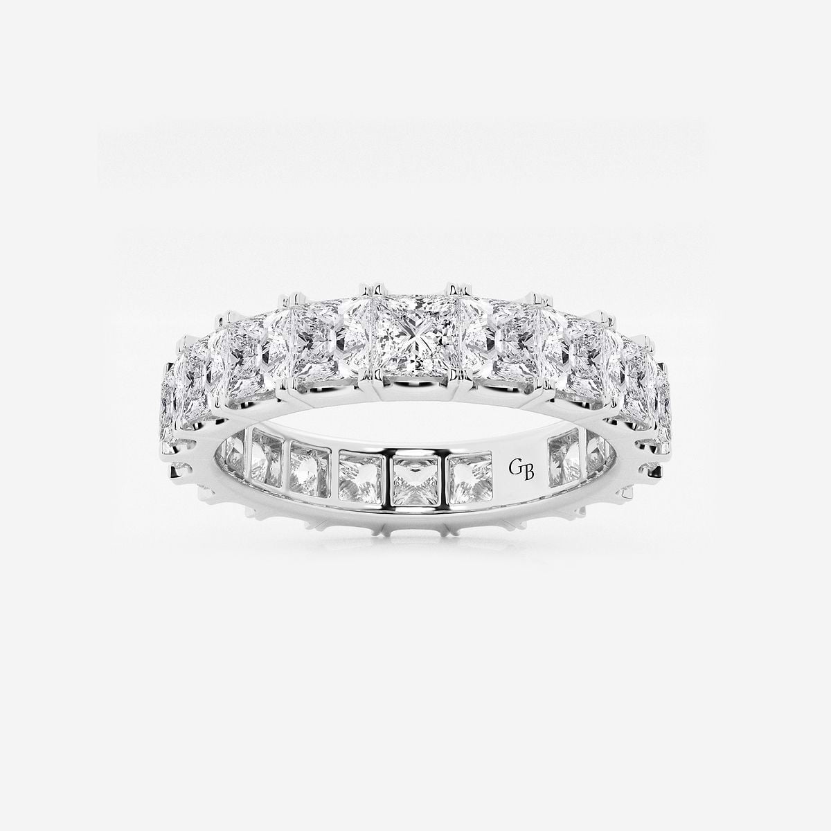 5 ctw Princess Lab Grown Diamond Eternity Band - 3.8mm Width