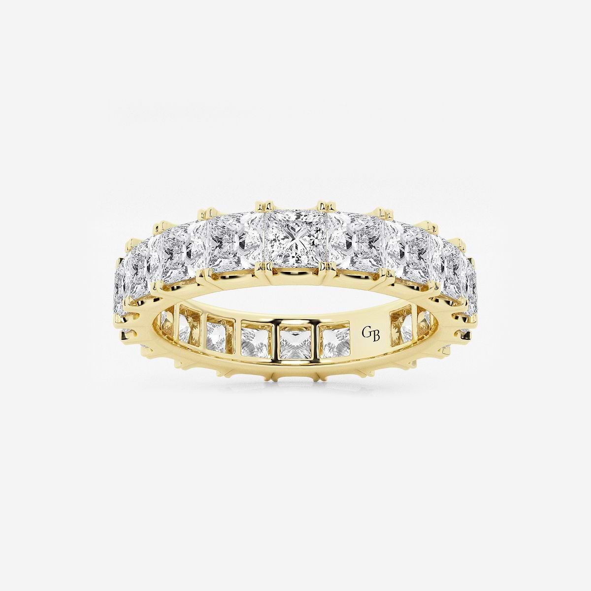 5 ctw Princess Lab Grown Diamond Eternity Band - 3.8mm Width