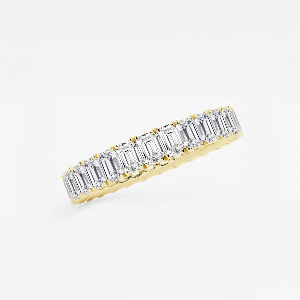 Additional Image 1 for  2 ctw Emerald Lab Grown Diamond Eternity Band - 3mm Width