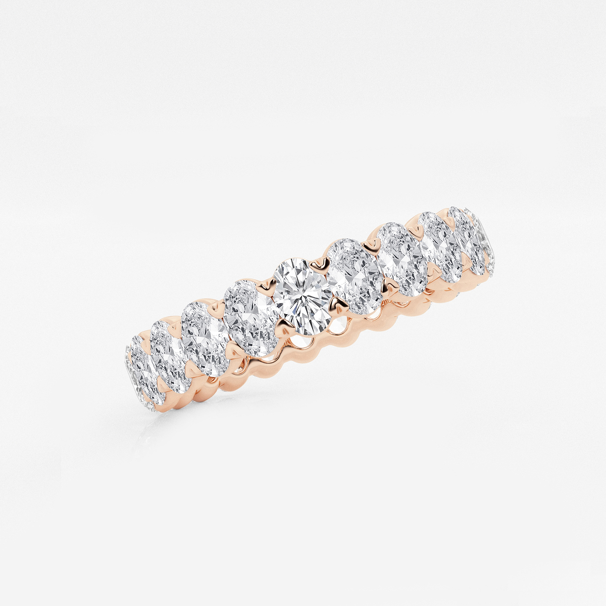 Additional Image 1 for  2 ctw Oval Lab Grown Diamond Eternity Band - 3.7mm Width