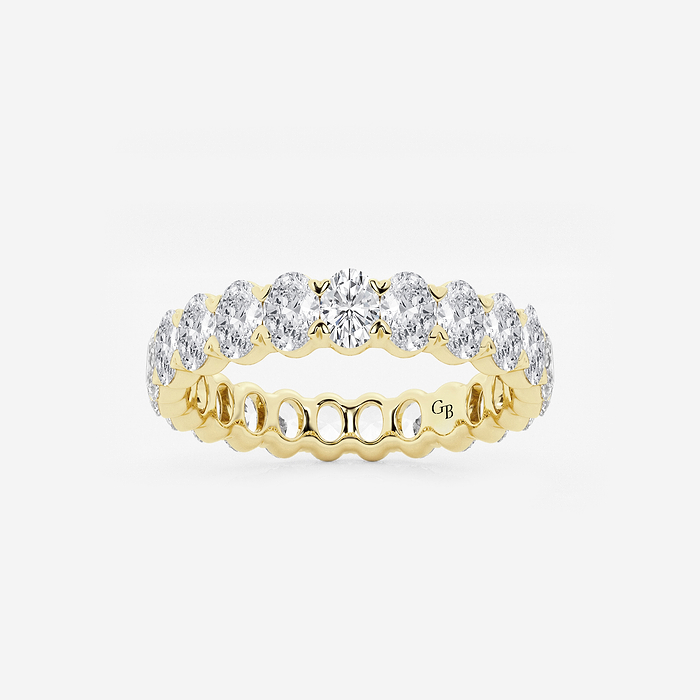 2 ctw Oval Lab Grown Diamond Eternity Band - 3.7mm Width