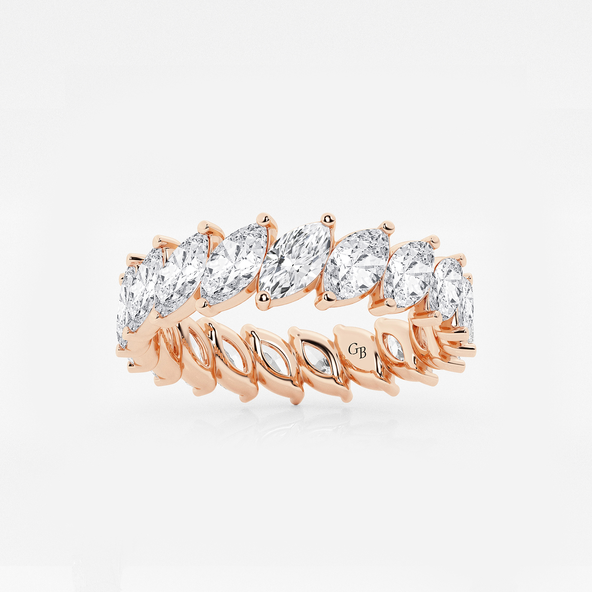 3 ctw Marquise Lab Grown Diamond Eternity Band - 5.2mm Width