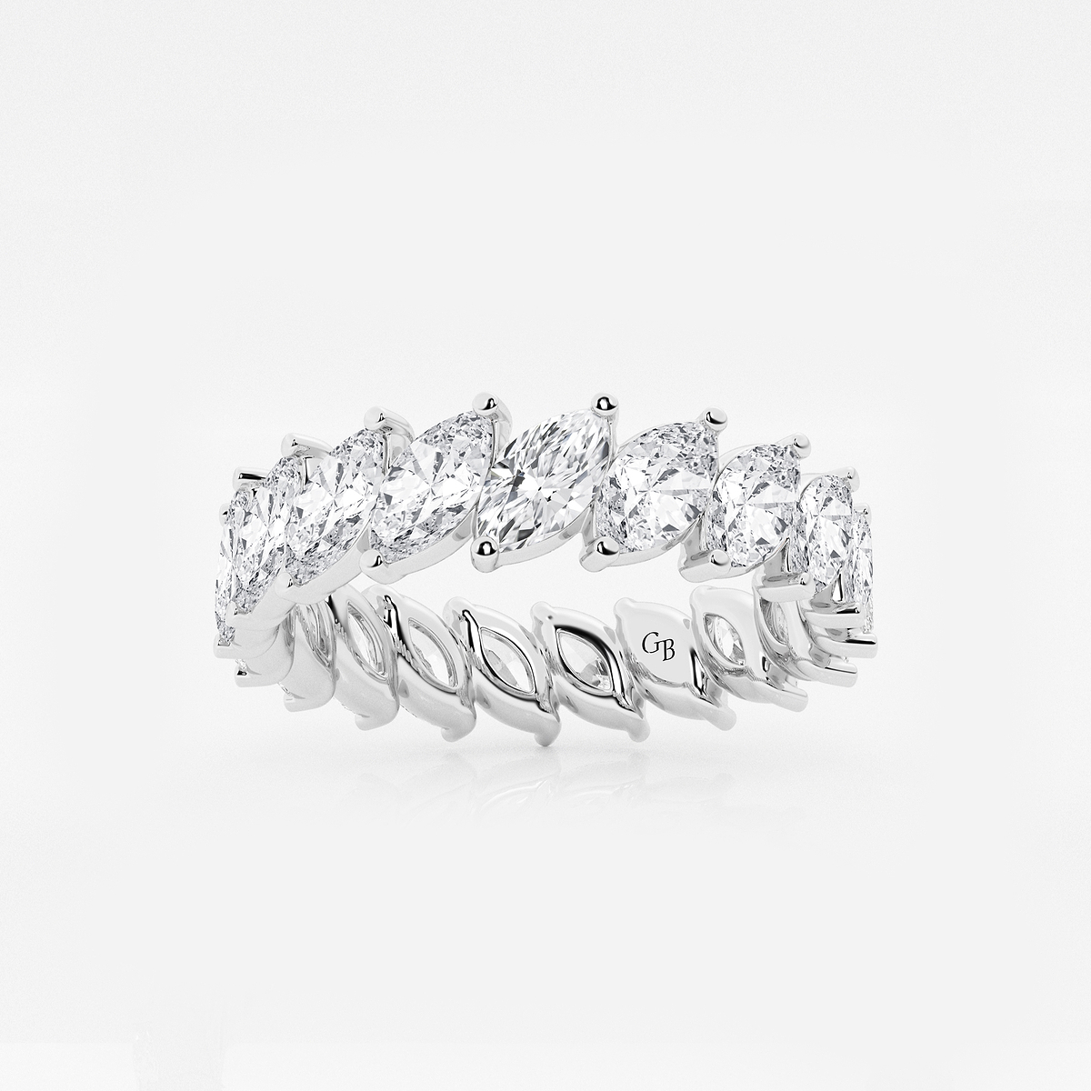 3 ctw Marquise Lab Grown Diamond Eternity Band - 5mm Width