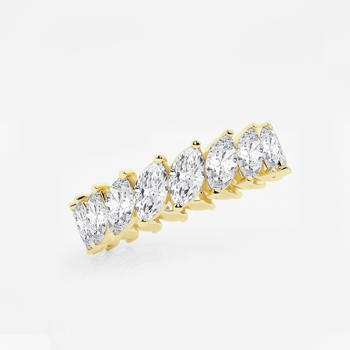 Additional Image 1 for  3 ctw Marquise Lab Grown Diamond Eternity Band - 5mm Width