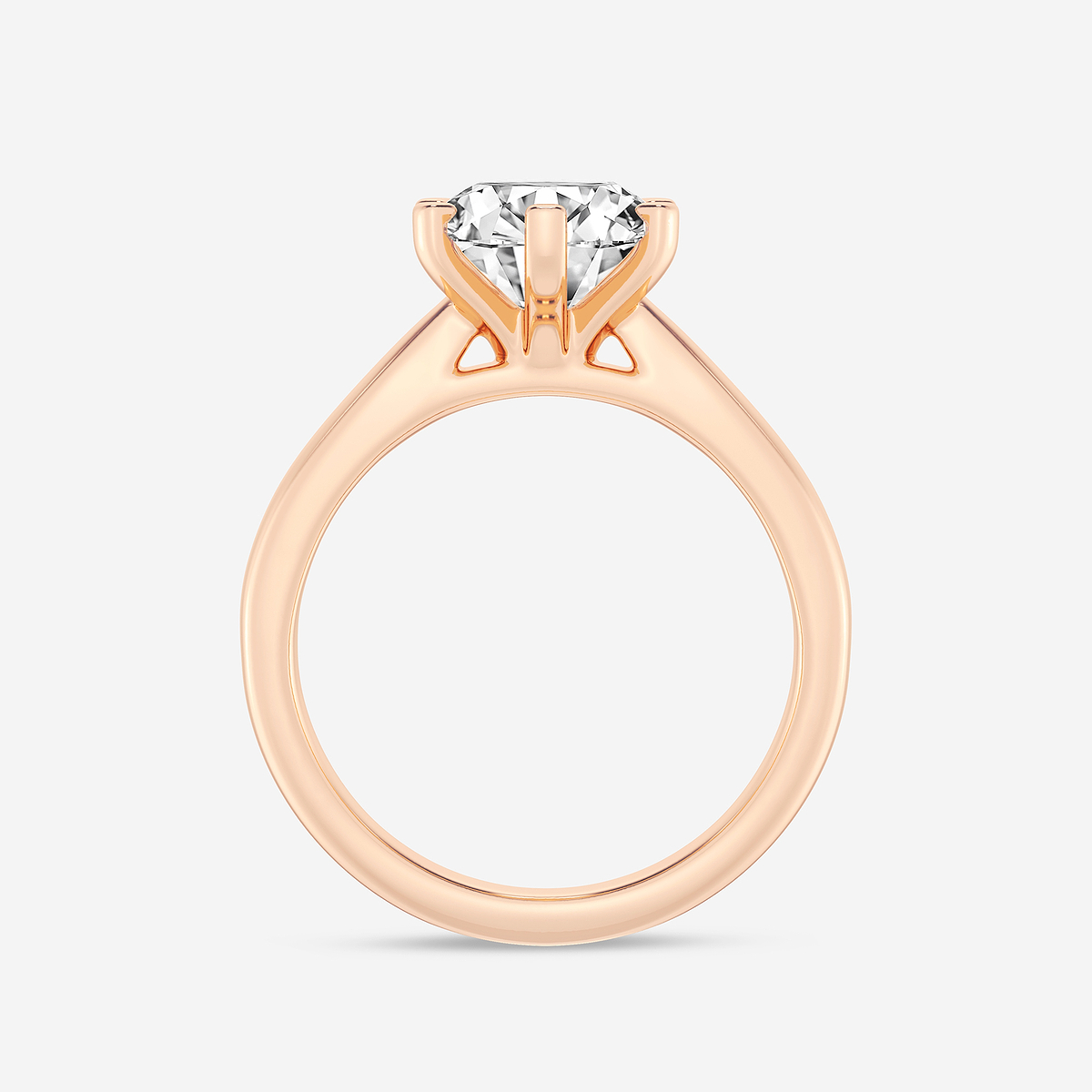 Additional Image 1 for  2 ctw Round Lab Grown Diamond Cathedral Six-Prong Solitaire Engagement Ring
