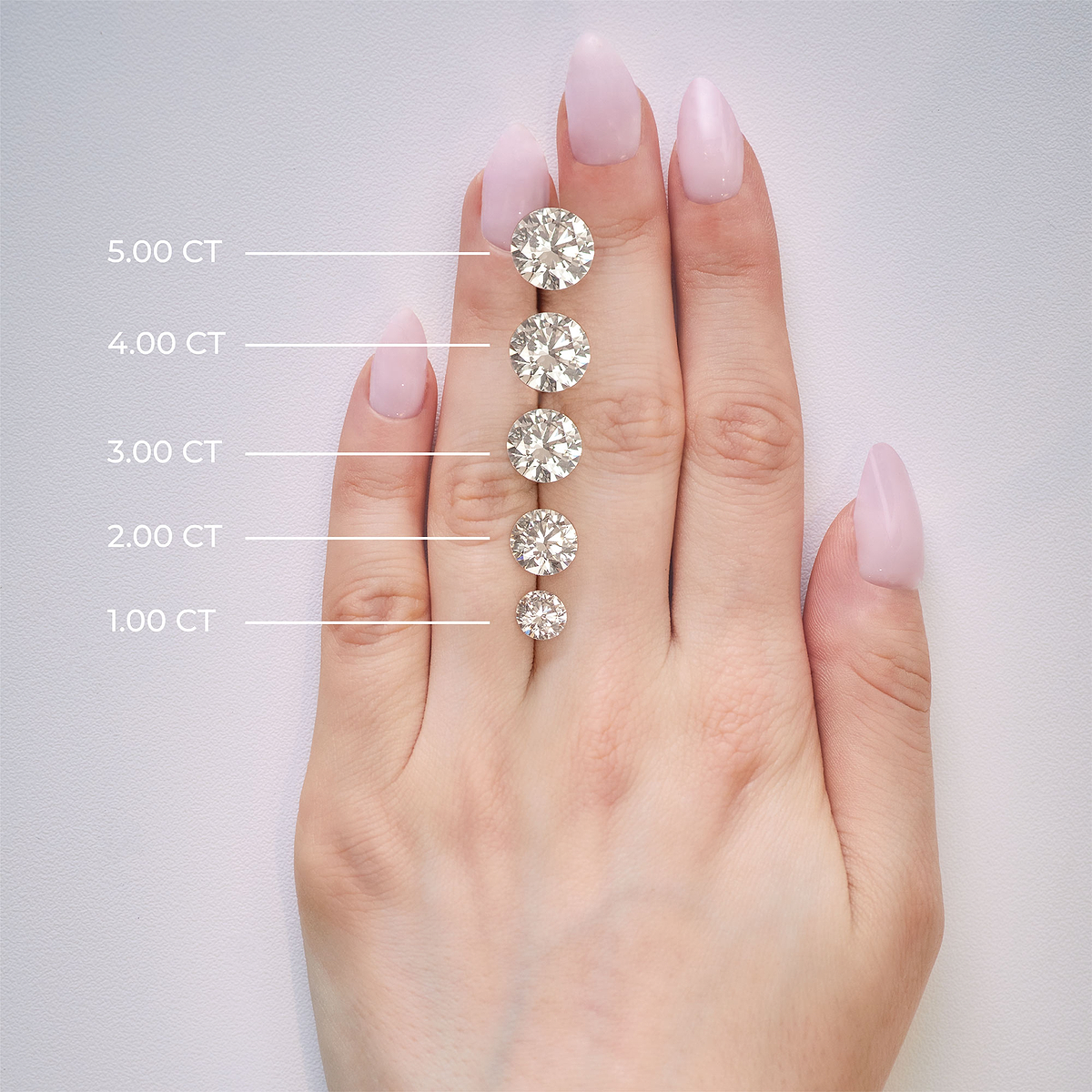Additional Image 2 for  3 ctw Round Lab Grown Diamond Solitaire Engagement Ring