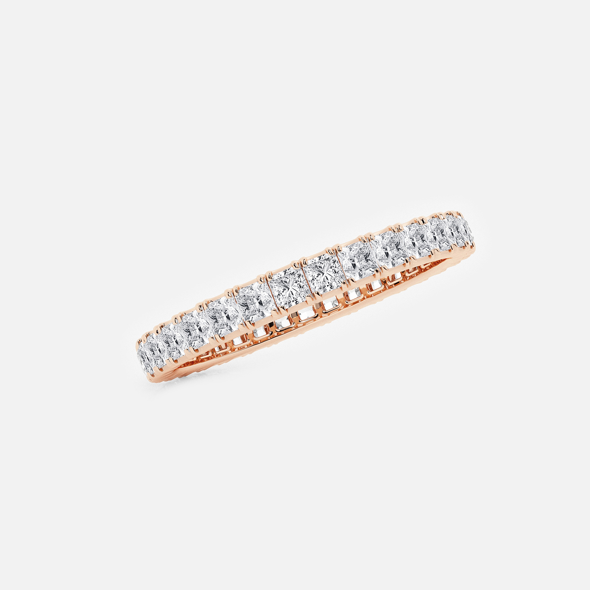 Additional Image 1 for  1 ctw Princess Lab Grown Diamond Eternity Band - 2.2mm Width