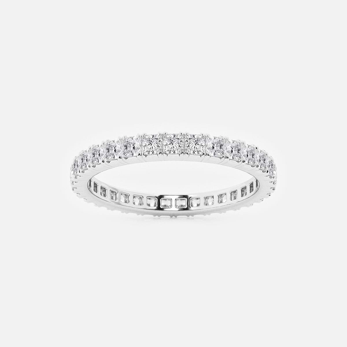 1 ctw Princess Lab Grown Diamond Eternity Band - 2.1mm Width