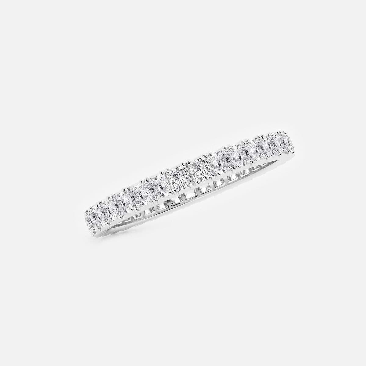 Additional Image 1 for  1 ctw Princess Lab Grown Diamond Eternity Band - 2.1mm Width