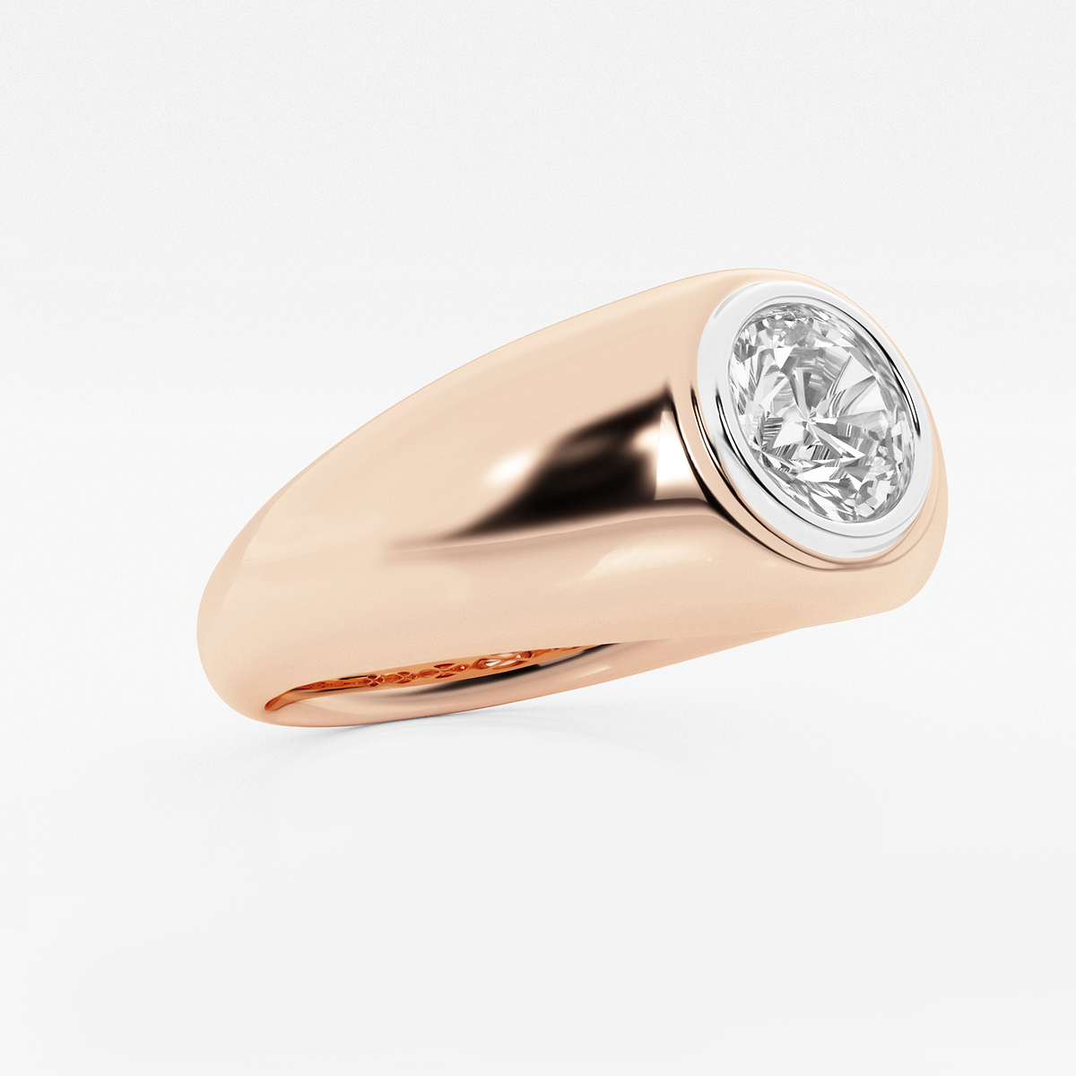 Additional Image 1 for  1 1/2 ctw Round Lab Grown Diamond Polished Solitaire Ring