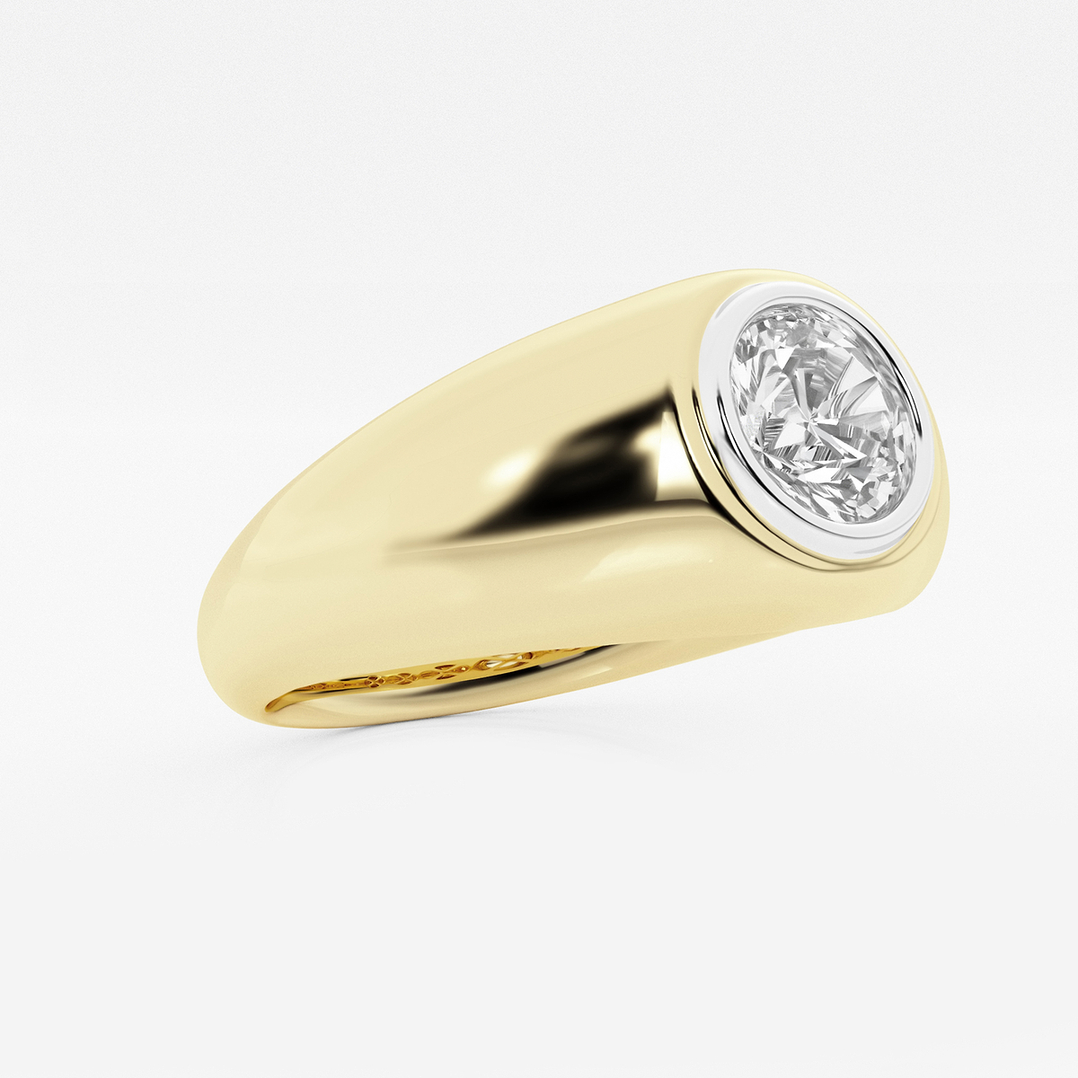 Additional Image 1 for  2 ctw Round Lab Grown Diamond Polished Solitaire Ring