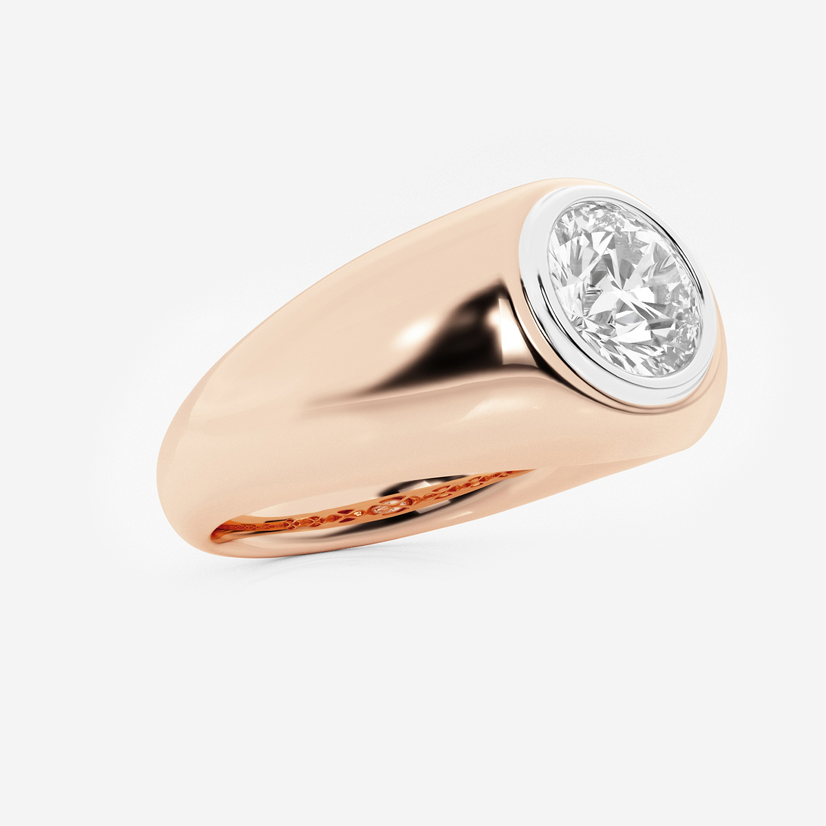 Additional Image 1 for  2 ctw Round Lab Grown Diamond Polished Solitaire Ring