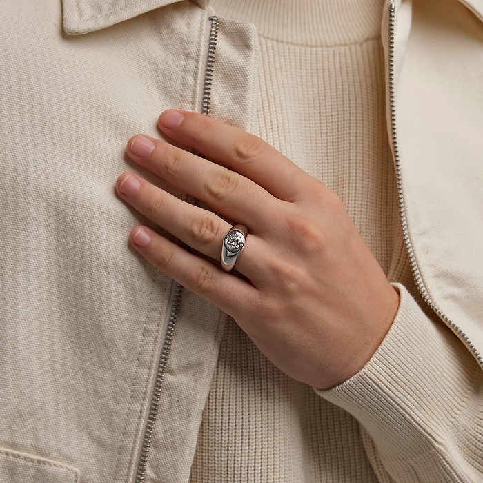 Round Solitaire Ring - 2 ctw Round Lab Grown Diamond Polished Solitaire Ring