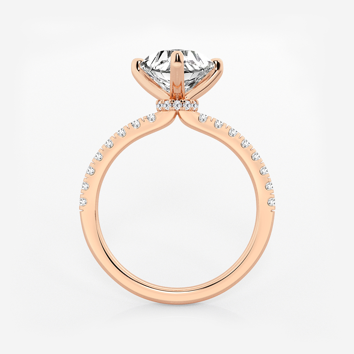 Additional Image 1 for  1 7/8 ctw Heart Lab Grown Diamond Hidden Halo Engagement Ring