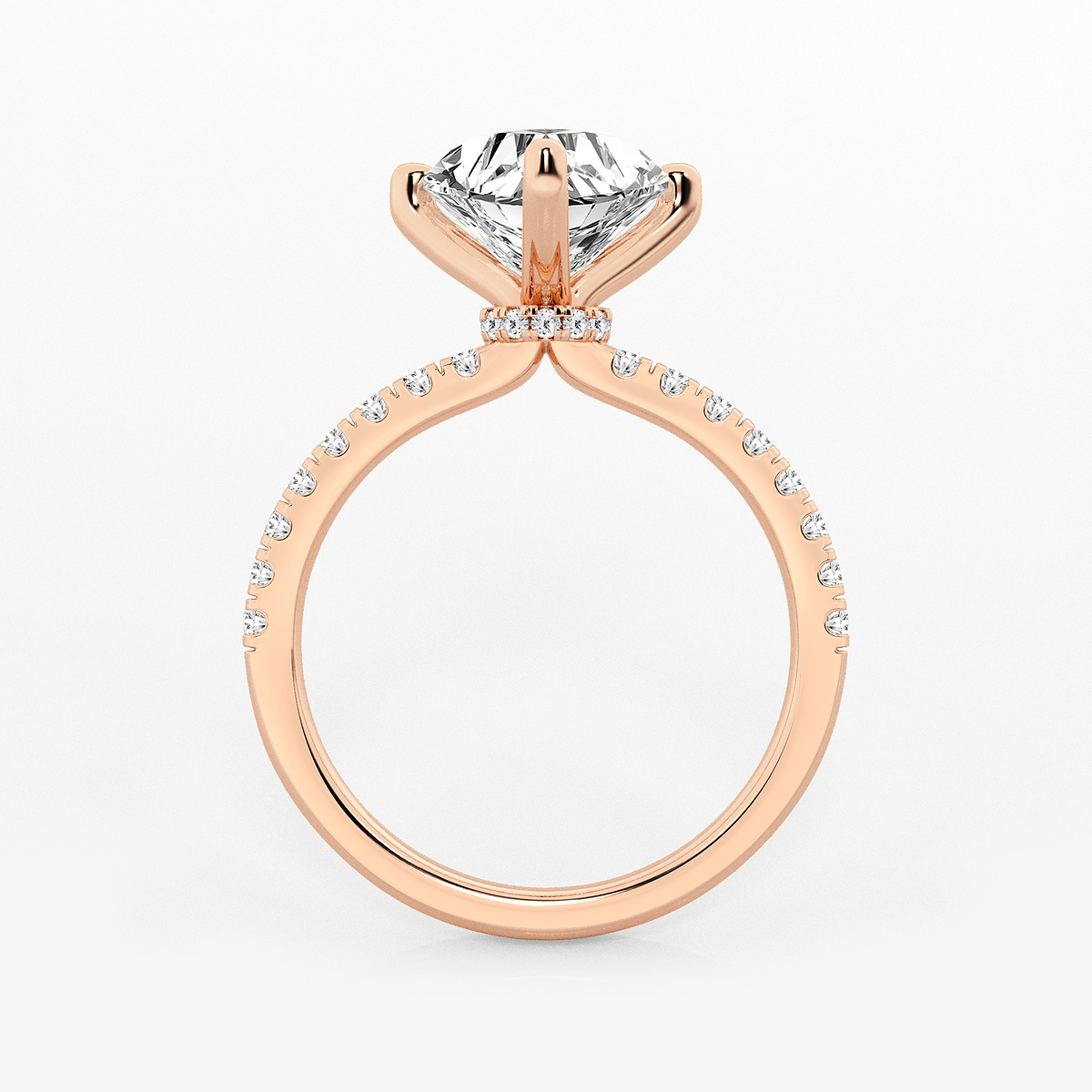 Additional Image 1 for  2 1/2 ctw Heart Lab Grown Diamond Hidden Halo Engagement Ring