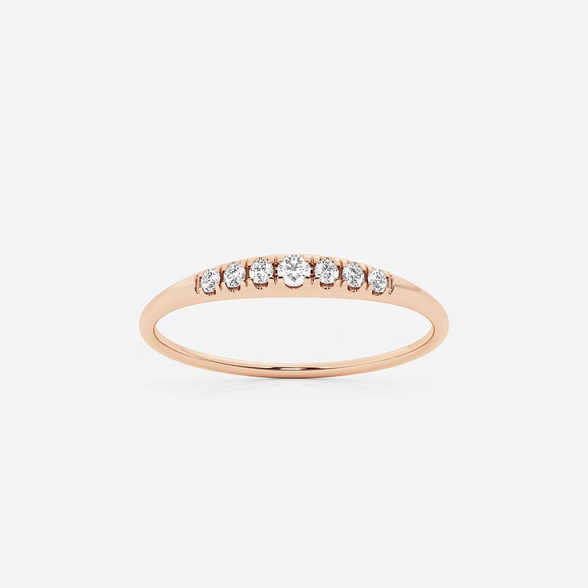 Allegro näas Ethereal 1/15 ctw Round Lab Grown Diamond Pinky
