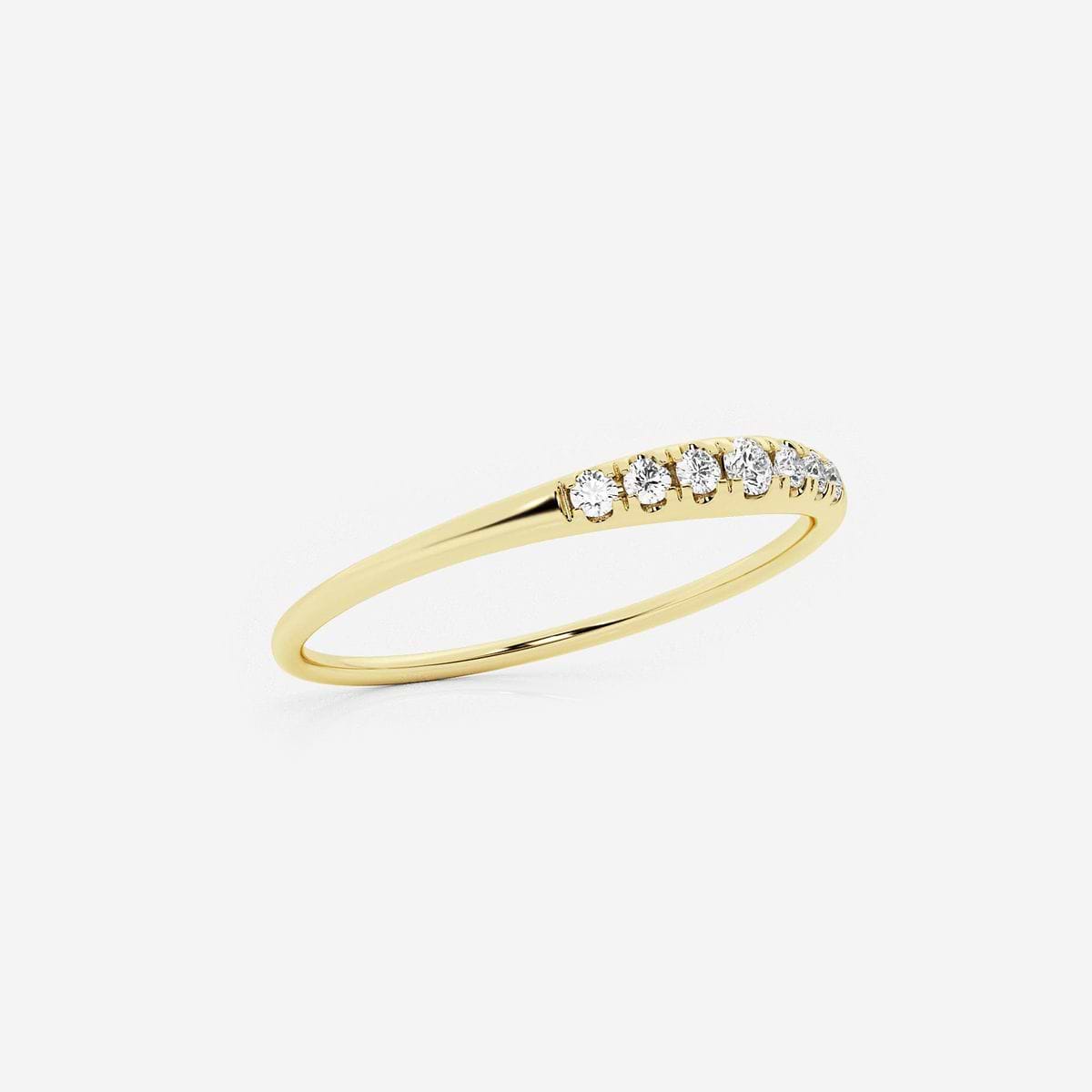 Allegro näas Ethereal 1/15 ctw Round Lab Grown Diamond Pinky