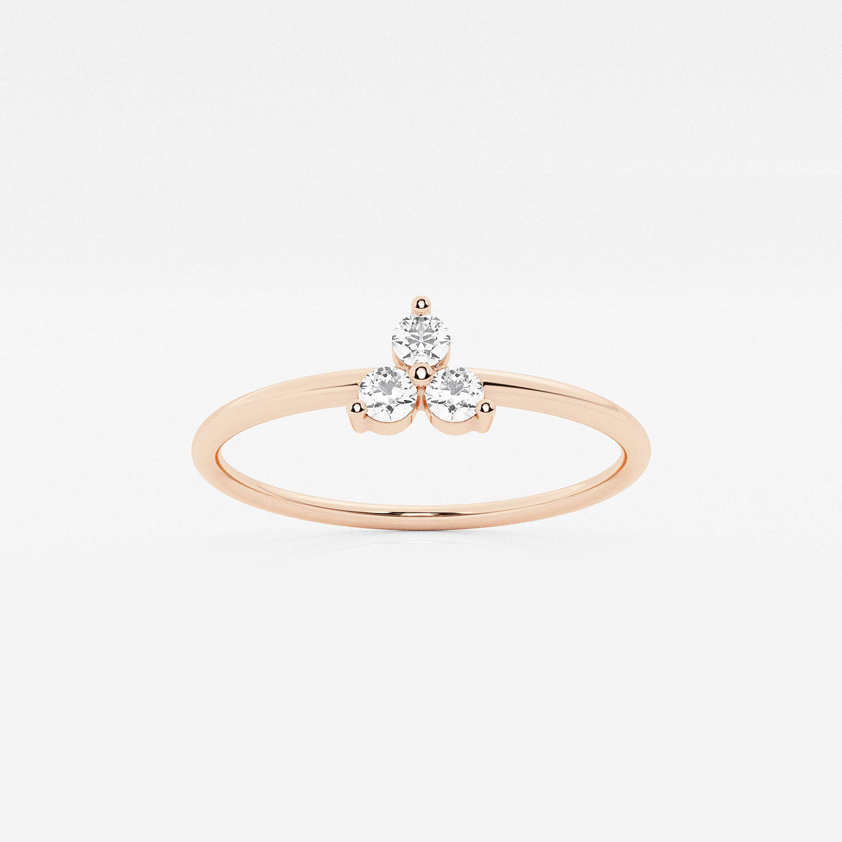 näas Romancing 1/10 ctw Round Lab Grown Diamond Thin Ring