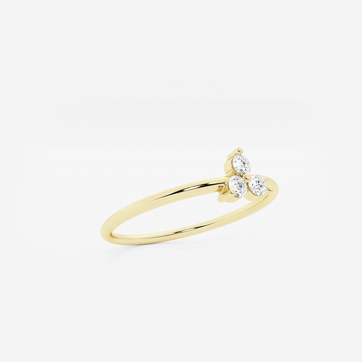Additional Image 1 for  näas Romancing 1/10 ctw Round Lab Grown Diamond Thin Ring