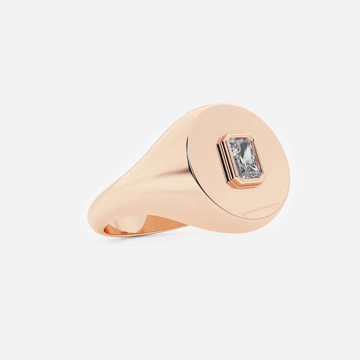 Additional Image 1 for  näas Defining 1/6 ctw Radiant Lab Grown Diamond Signet Ring