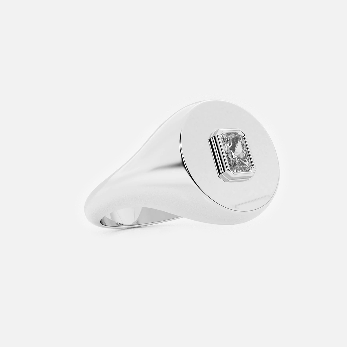 Additional Image 1 for  näas Defining 1/6 ctw Radiant Lab Grown Diamond Signet Ring