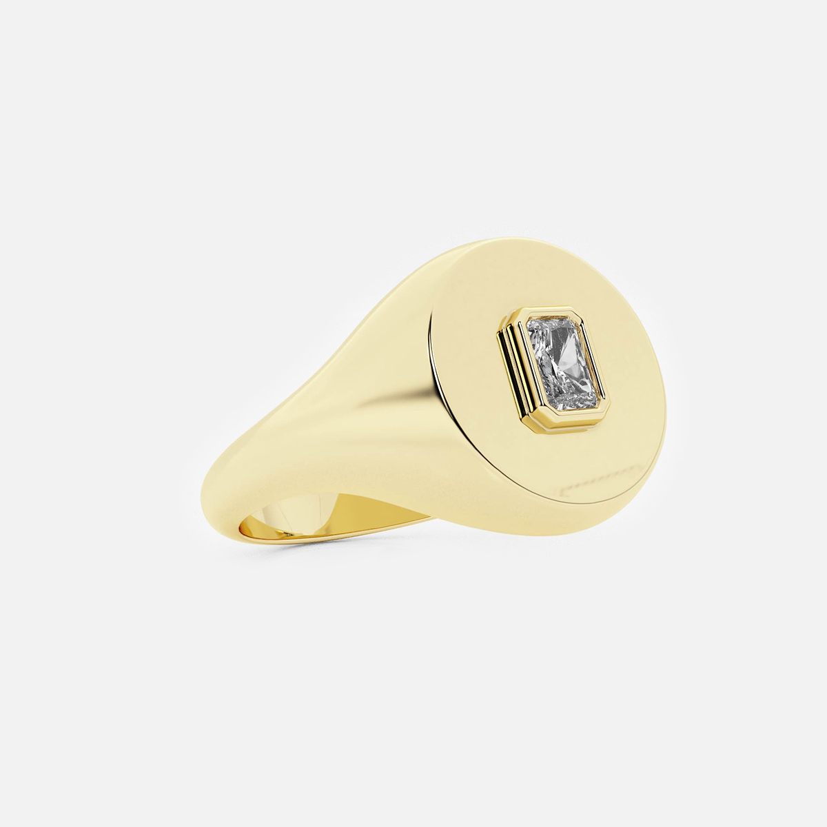 Additional Image 1 for  näas Defining 1/6 ctw Radiant Lab Grown Diamond Signet Ring