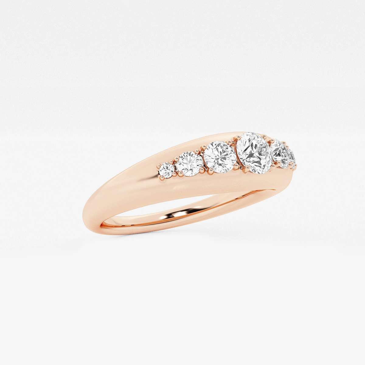 Additional Image 1 for  näas Bombë 1/2 ctw Round Lab Grown Diamond Bold Band