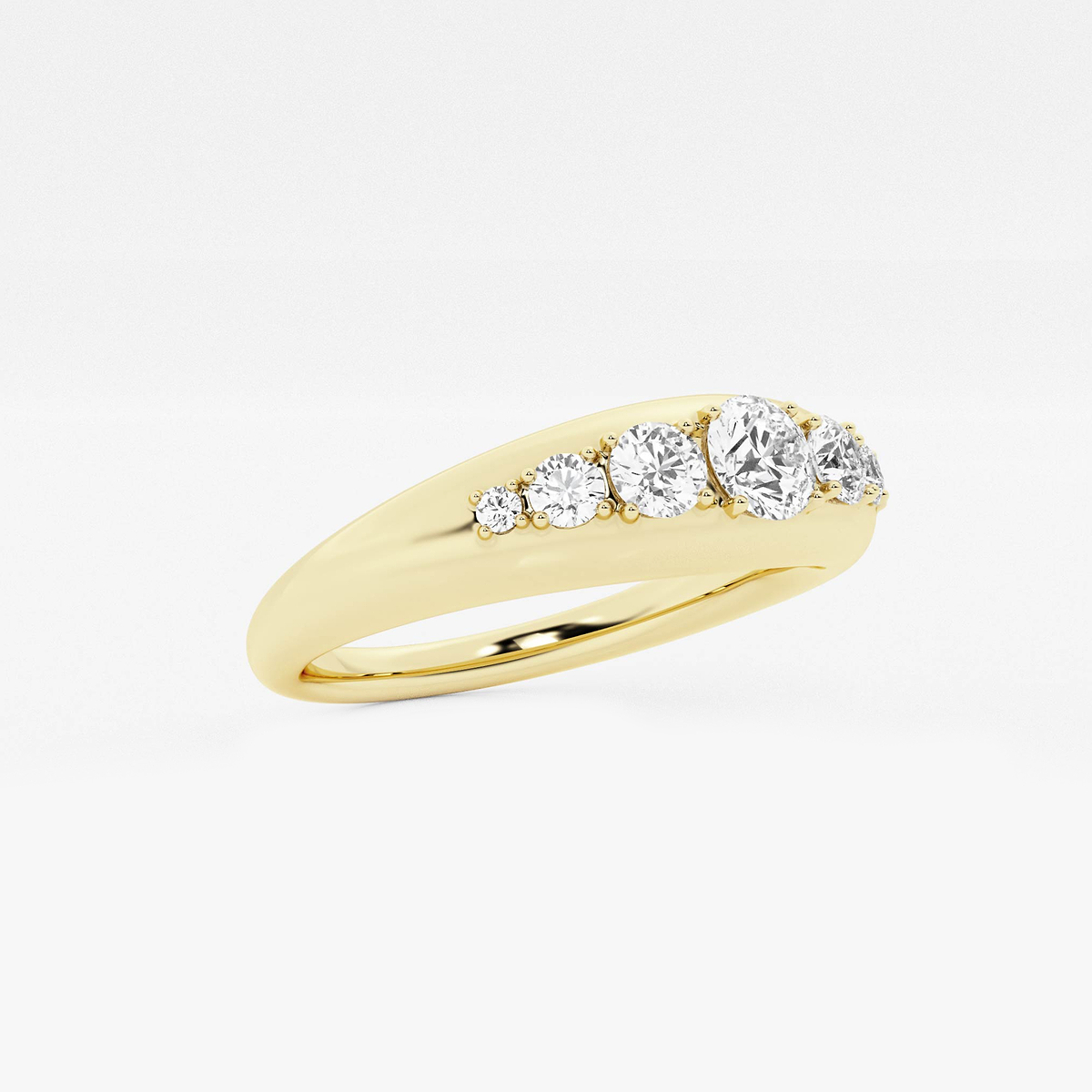 Additional Image 1 for  näas Bombë 1/2 ctw Round Lab Grown Diamond Bold Band