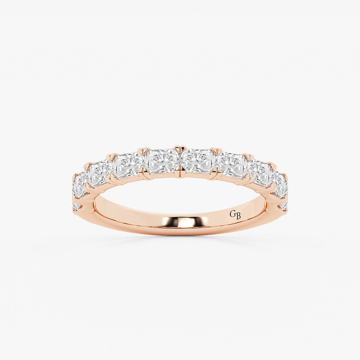 1 1/6 ctw Radiant Lab Grown Diamond East-West Anniversary Band