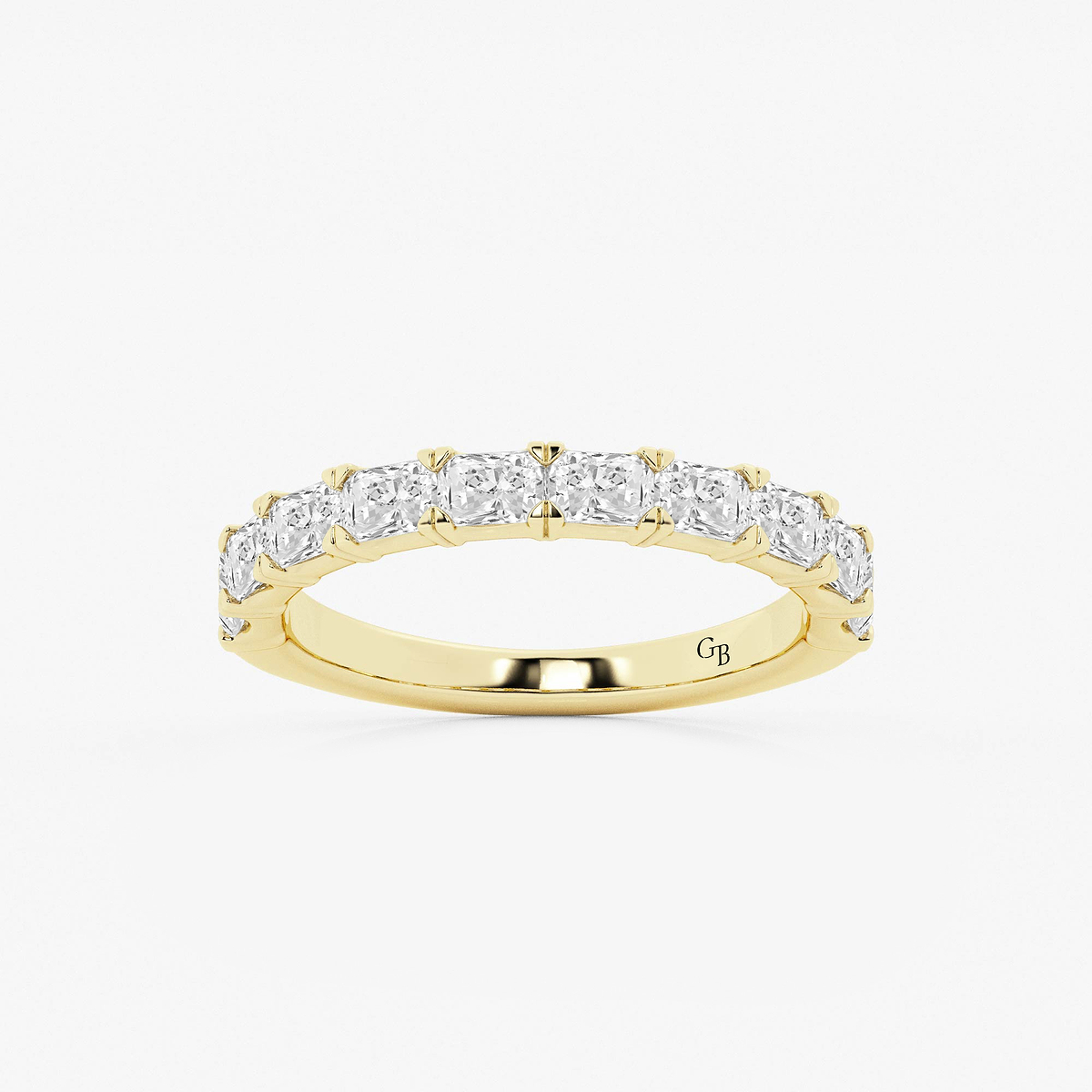 1 1/6 ctw Radiant Lab Grown Diamond East-West Anniversary Band