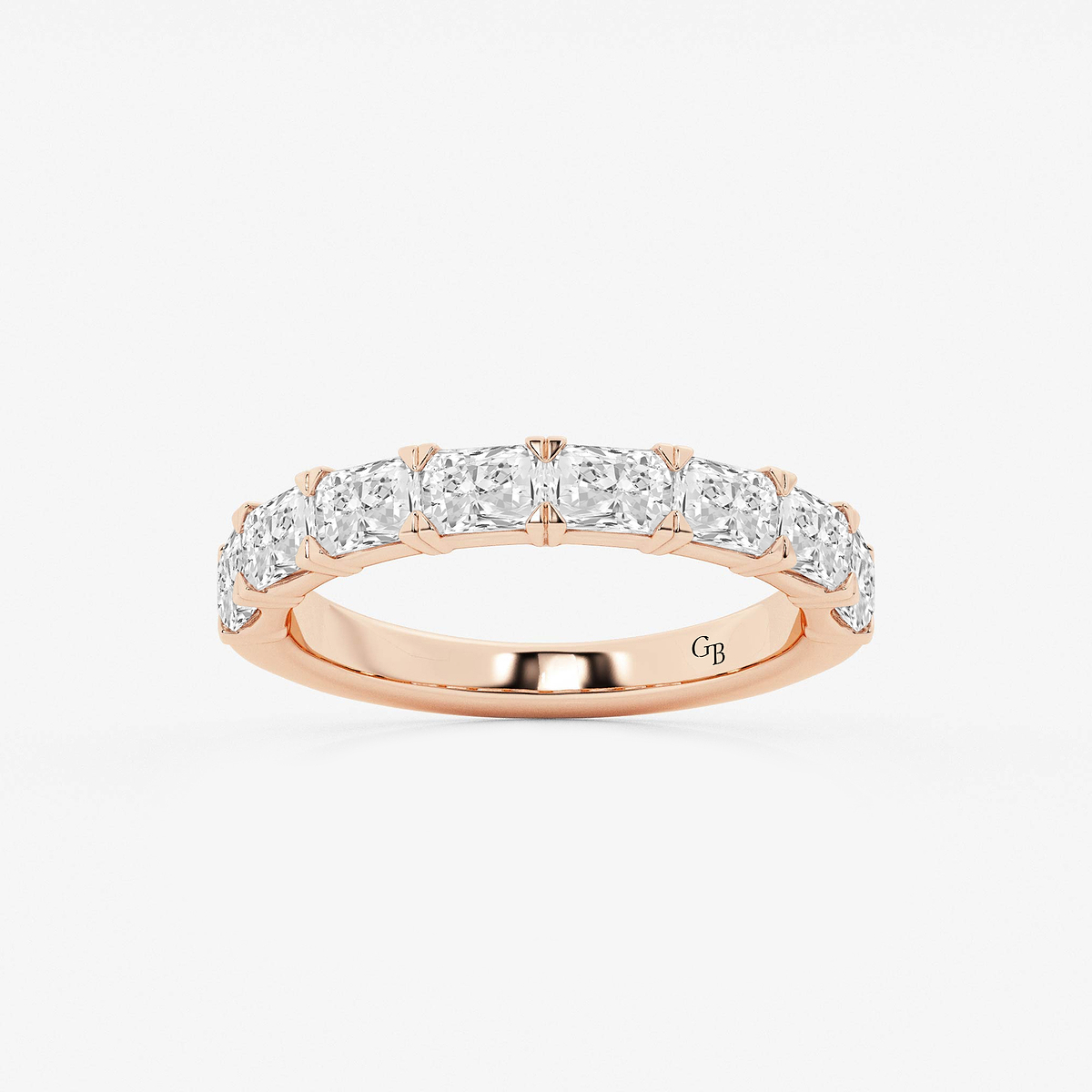 1 5/8 ctw Radiant Lab Grown Diamond East-West Anniversary Band