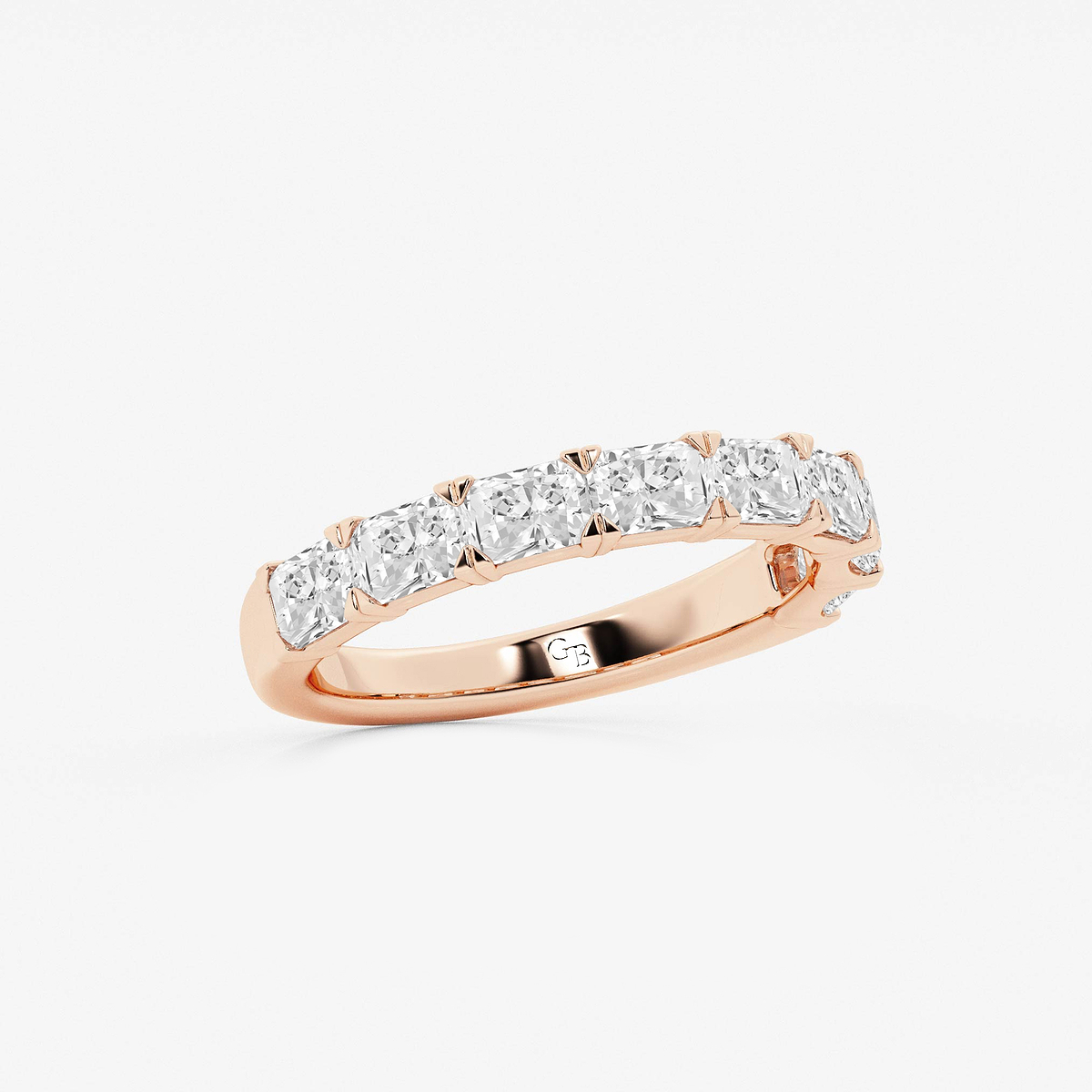 Additional Image 1 for  1 5/8 ctw Radiant Lab Grown Diamond East-West Anniversary Band
