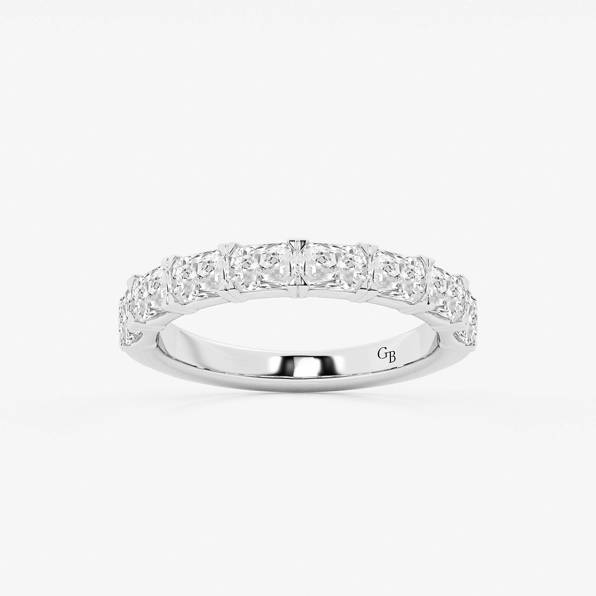 1 5/8 ctw Radiant Lab Grown Diamond East-West Anniversary Band