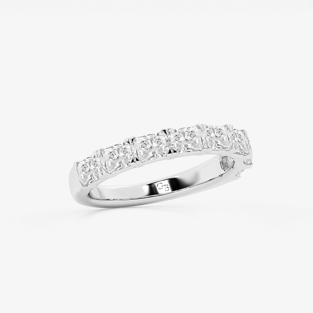 Additional Image 1 for  1 5/8 ctw Radiant Lab Grown Diamond East-West Anniversary Band