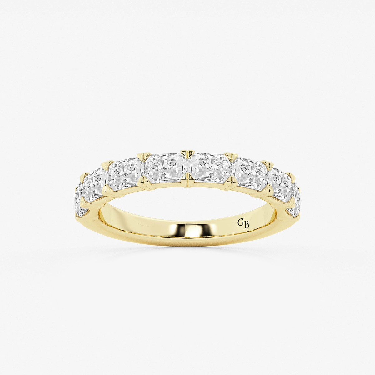 1 5/8 ctw Radiant Lab Grown Diamond East-West Anniversary Band