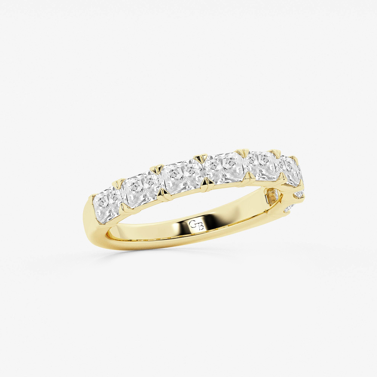 Additional Image 1 for  1 5/8 ctw Radiant Lab Grown Diamond East-West Anniversary Band