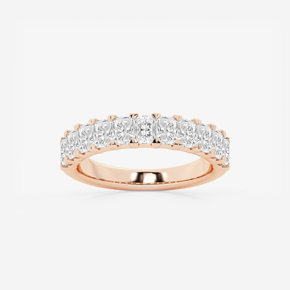 1 5/8 ctw Radiant Lab Grown Diamond Anniversary Band