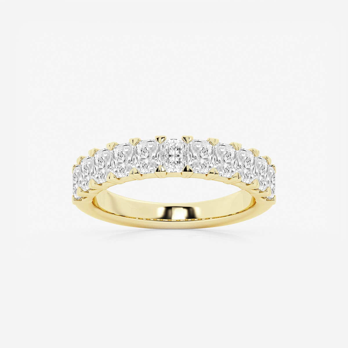 1 5/8 ctw Radiant Lab Grown Diamond Anniversary Band