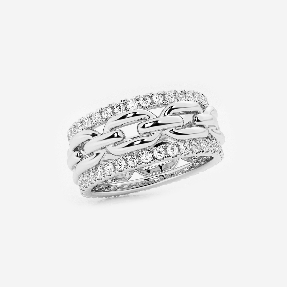 Additional Image 1 for  1 ctw Round Lab Grown Diamond Link Band