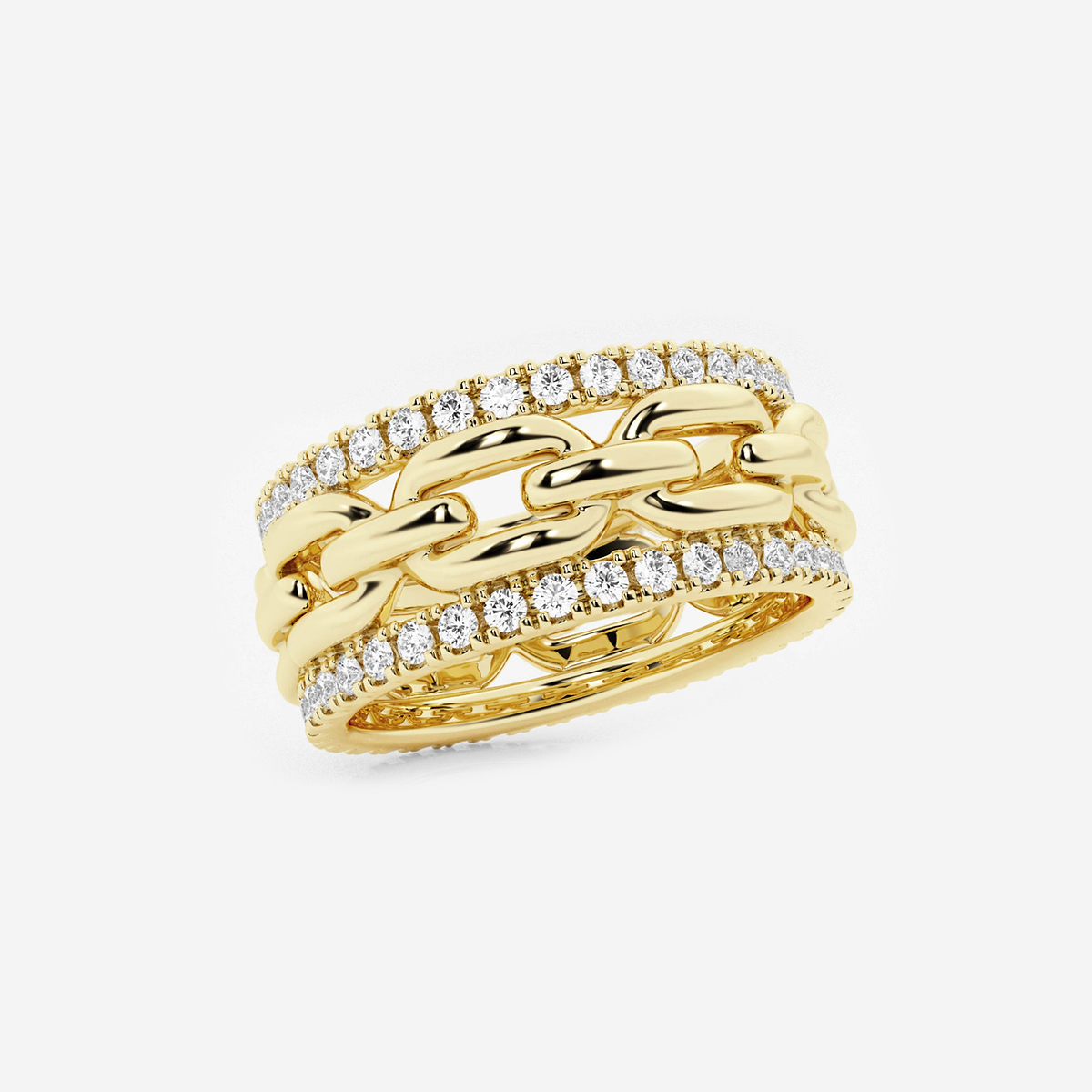 Additional Image 1 for  1 ctw Round Lab Grown Diamond Link Band